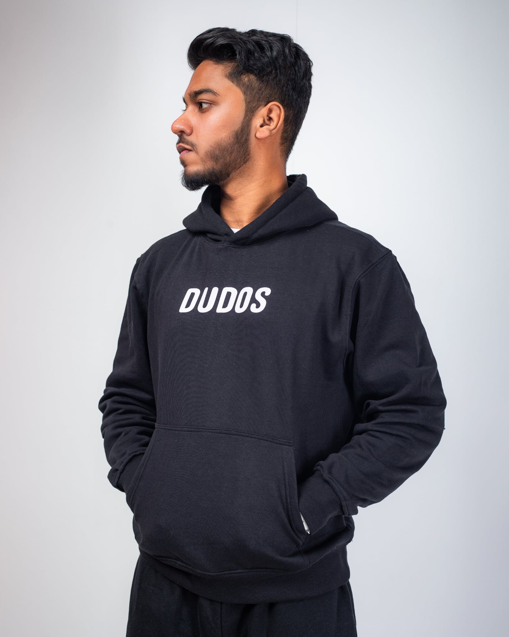 MEN'S OVERSIZED BLACK HOODIE