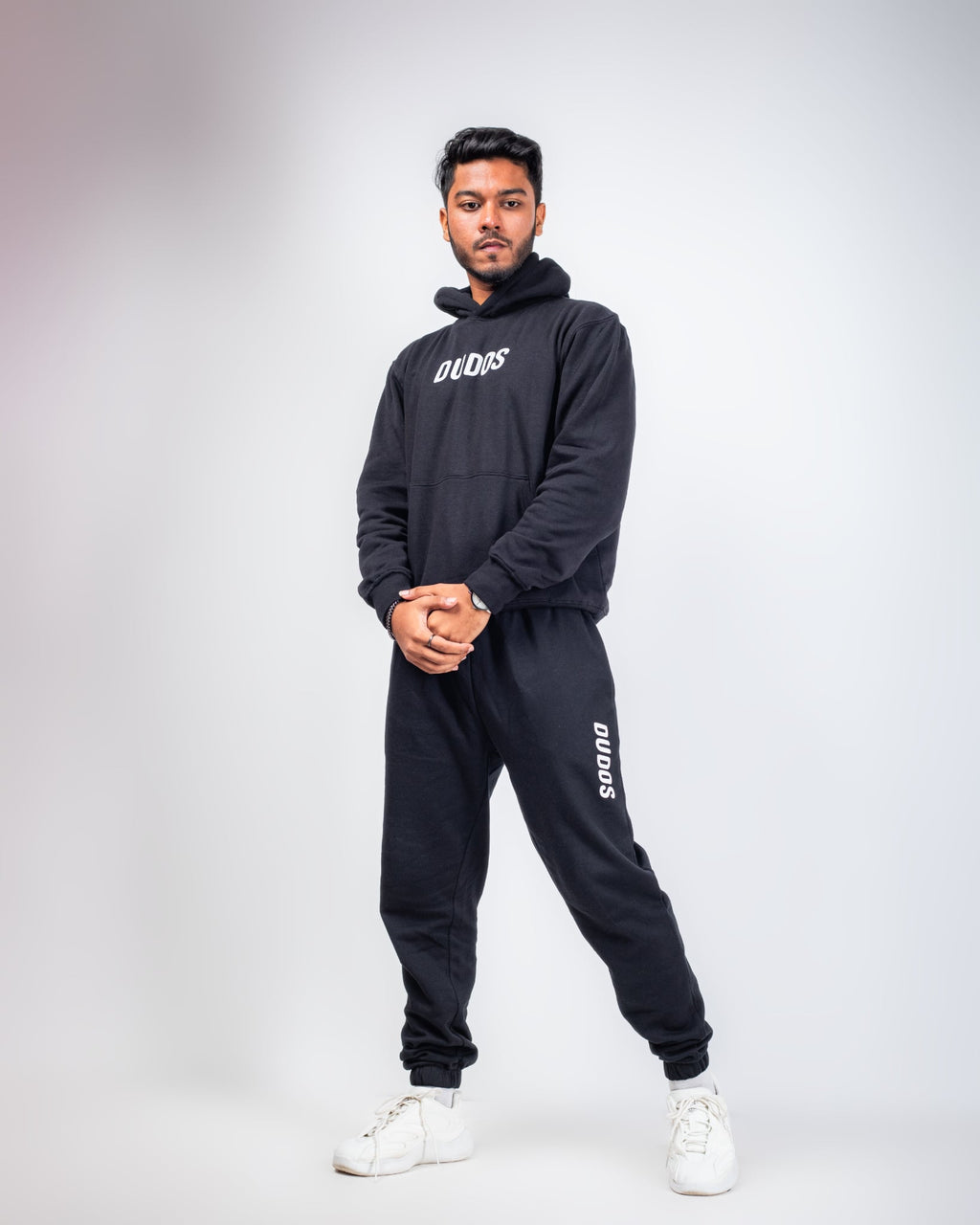 MEN'S OVERSIZED BLACK HOODIE