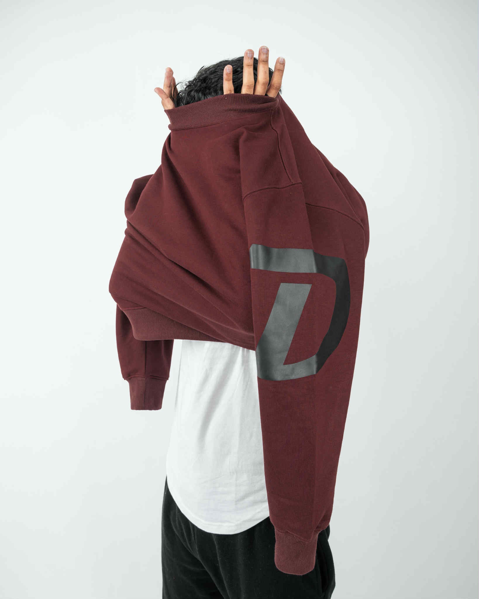MEN'S OVERSIZED REDWINE SWEATSHIRT